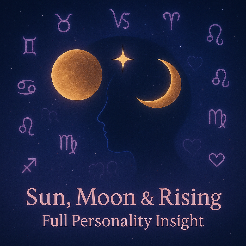 Sun, Moon & Rising – Full Personality Insight